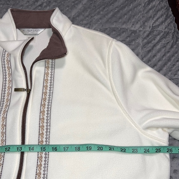 ALLISON DALEY size 2X women's full zip polyester jacket long sleeve with pockets - Picture 3 of 10